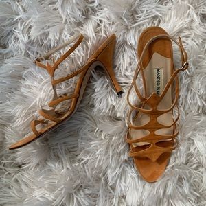 Vintage Manolo Blahnik Strappy Sandal Heel